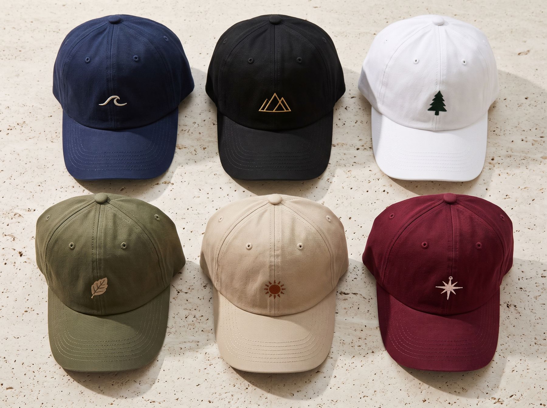 Custom embroidered caps