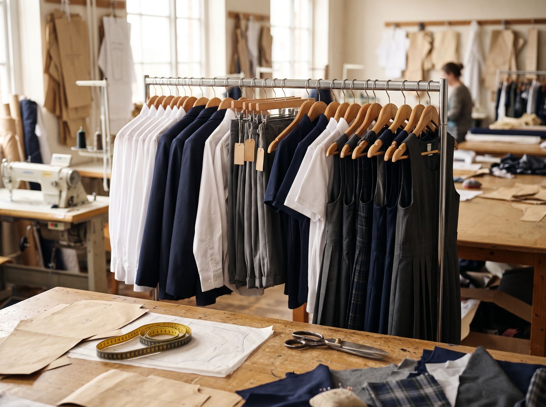 Rack of shirts and blazers